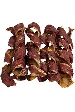 Pochoutka Spirály z vepřové kůže s kachním 15cm/10ks + Množstevní sleva