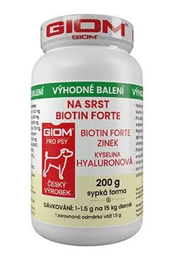 Giom S Na srst Biotin FORTE 200 gr.