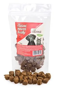 NATURECA pochoutka Masové kostky Kachna, 100%maso 150g + Množstevní sleva