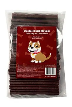 Pochoutka Dentální Kříž Hovězí 12,5cm 50ks