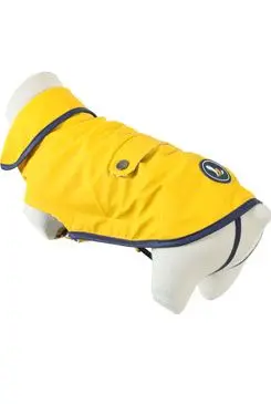 Obleček pláštěnka pro psy St Malo žlutá 25cm Zolux