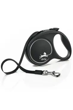 Vodítko Flexi Black Design M pásek 5m/25kg stříbrná new
