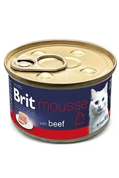 Brit Premium Cat By Nature Mousse Beef 85g
