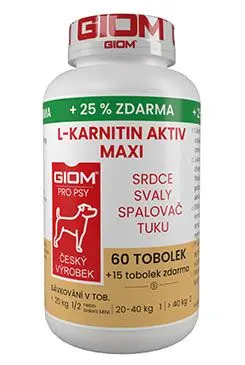 GIOM L-karnitin Aktiv 60 MAXI tablet + 25% zdarma