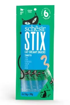 Schesir Cat pochoutka stix liquid snack tuňák 6x15g