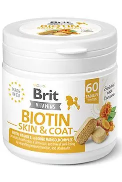 Brit Vitamins Biotin Skin&Coat Care tbl.60