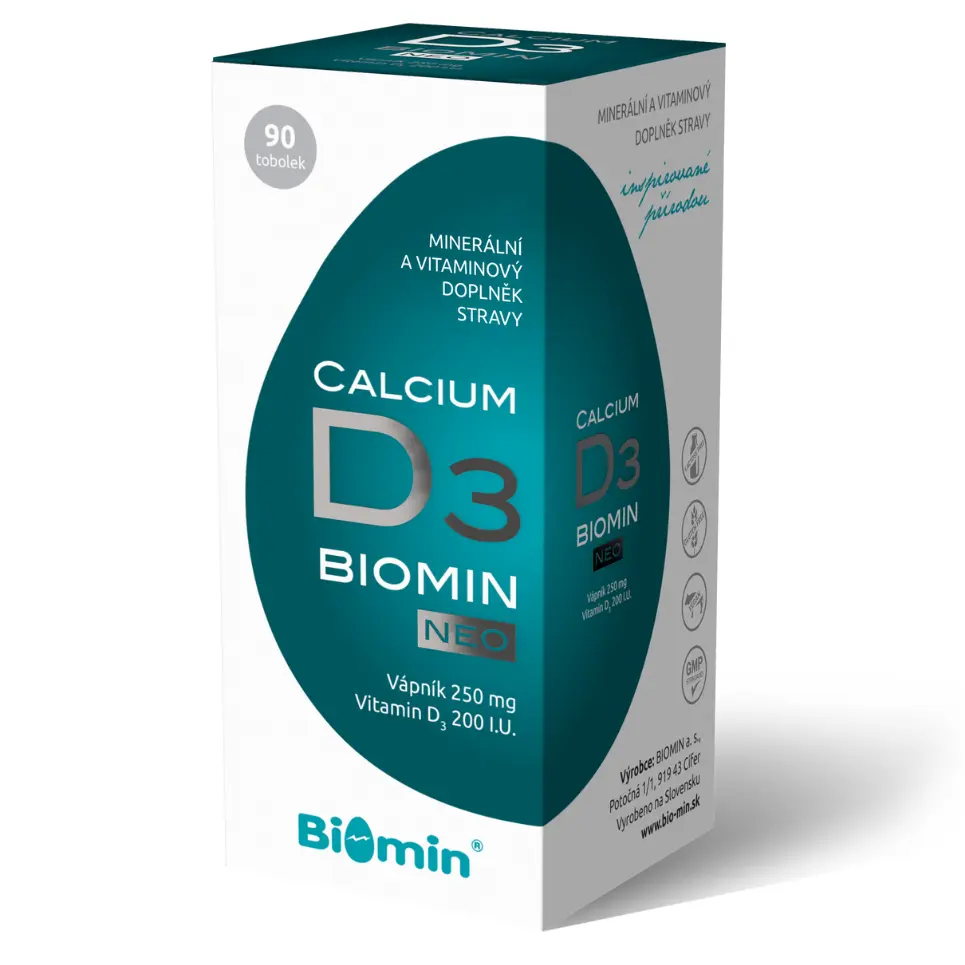 Biomin Calcium Neo s vit. D 90 kapslí