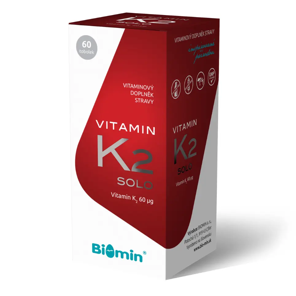 Biomin Vitamín K2 SOLO 60 mcg 60 tob.