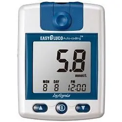 Easygluco Auto-coding glukometr,aut.kodování,inzul.režim,set,25ks proužk