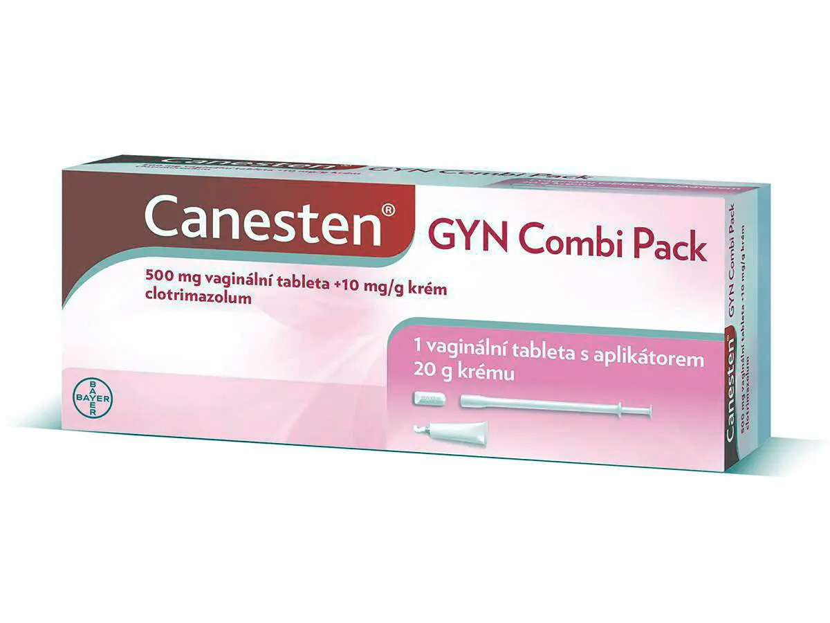 Canesten Gyn Combi Pack 500+10mg/g crm+v.tbl.1+20g