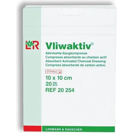 Vliwaktiv Ag Komprese 10 x 10cm sterilní 10 ks