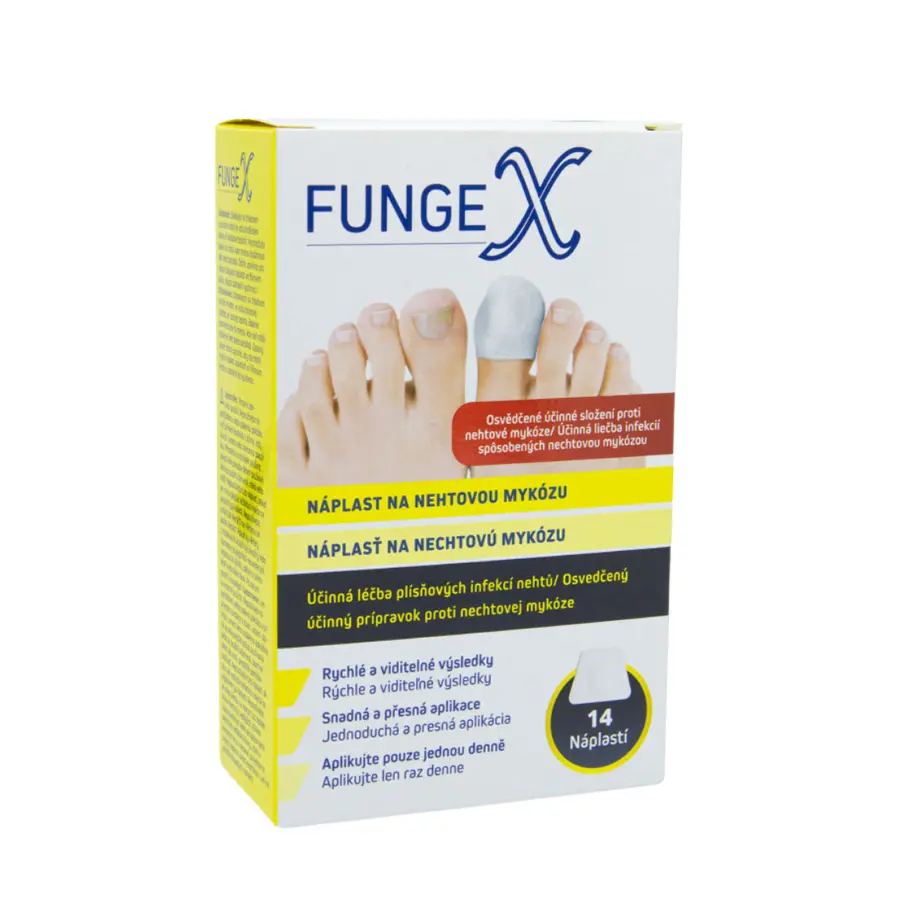 Fungex Náplast na nehtovou mykózu 14 ks
