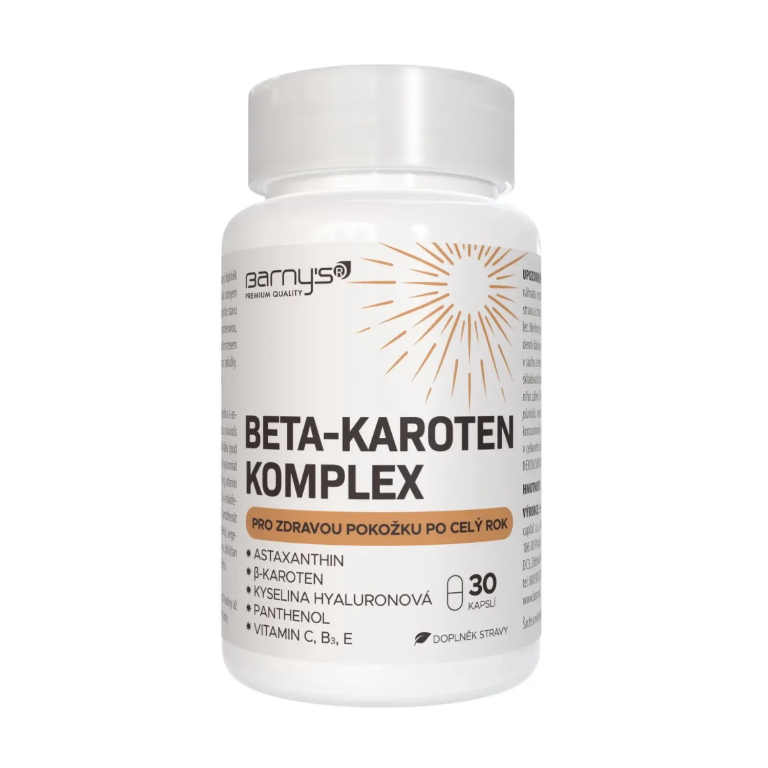Barnys BETA-KAROTEN komplex 30 kapslí
