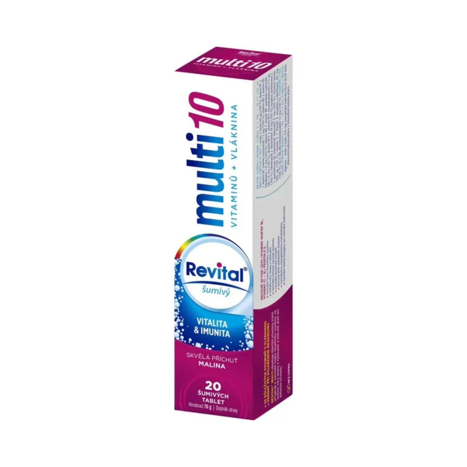 Revital Multi 10 malina 20 šumivých tablet