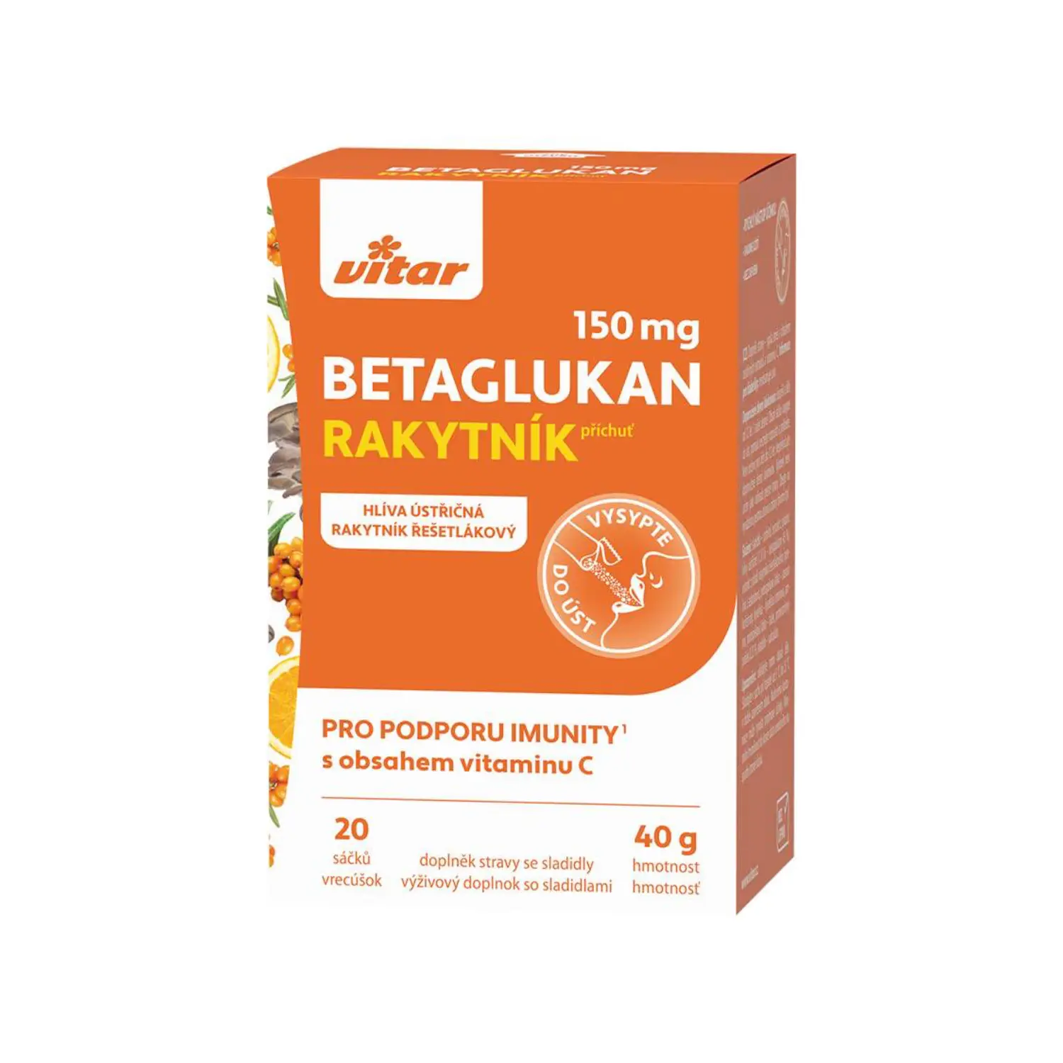 Vitar Betaglukan 150mg sáčky 20x2g