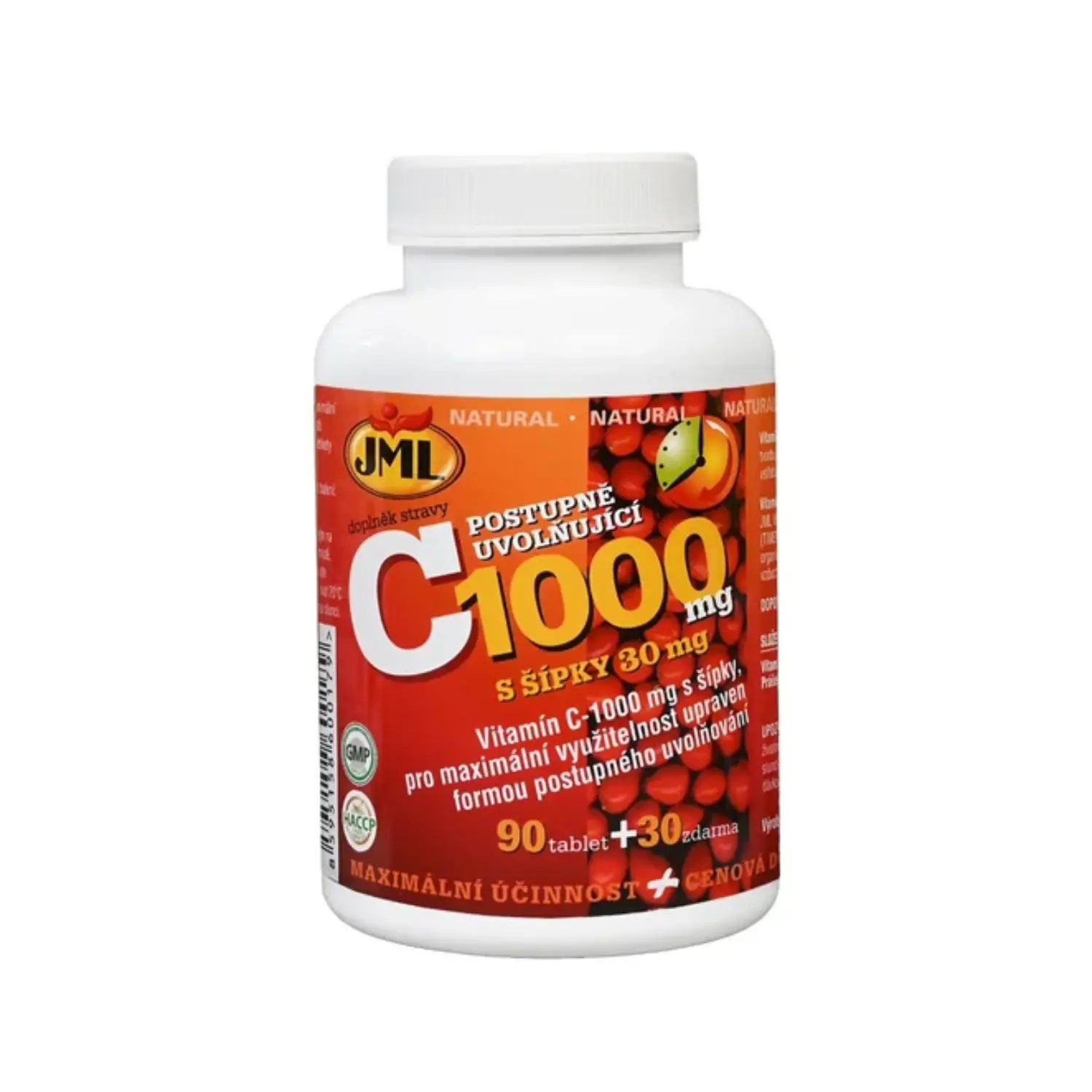 JML Vitamin C tbl.120x1000mg post.uvol.s šípky