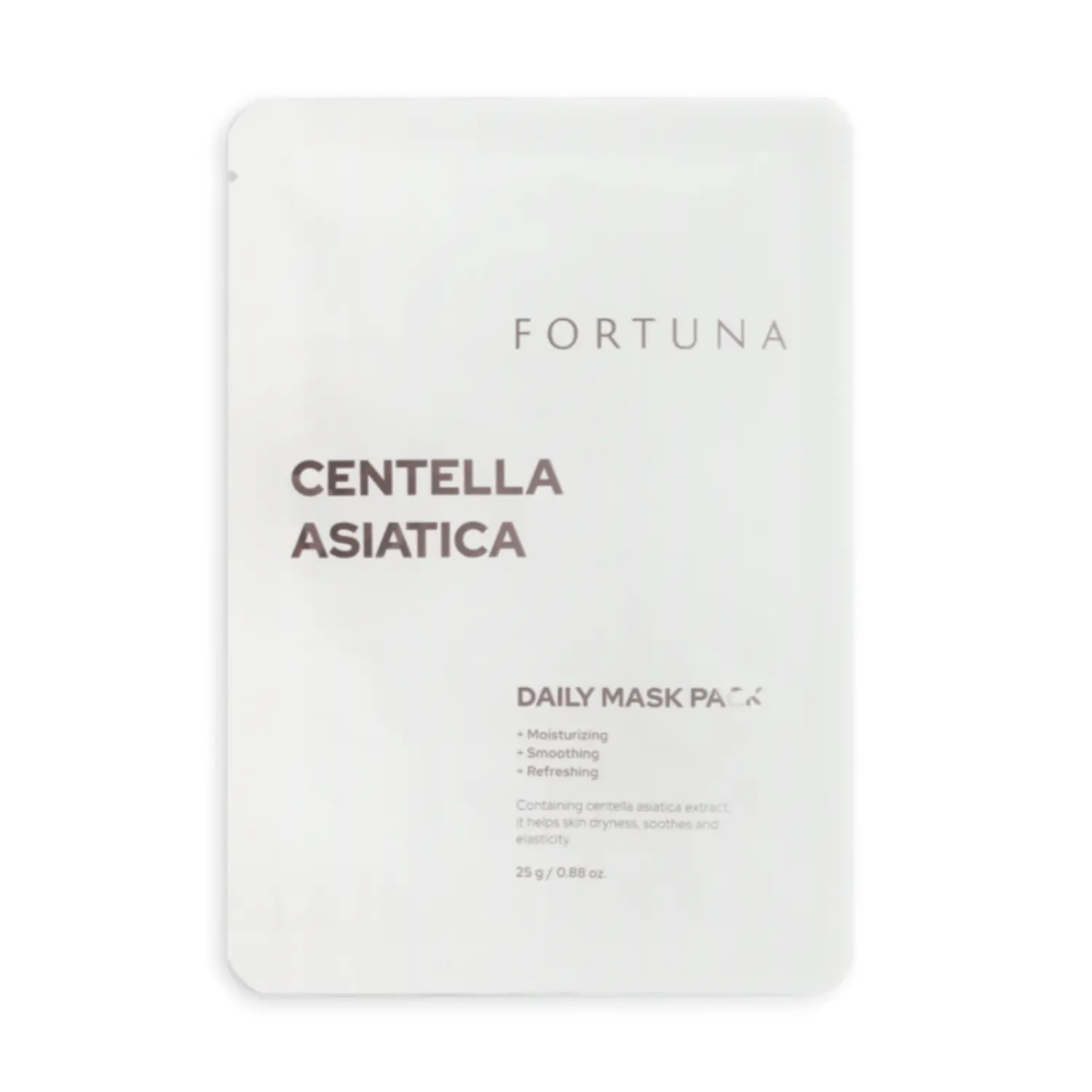 Zklidňující plátýnková maska s Pupečníkem Asijským - Fortuna Centella Asiatica Daily Mask Pack