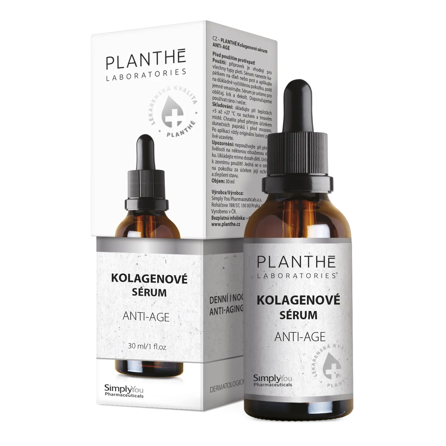 PLANTHÉ Kolagenové sérum anti-age 30 ml