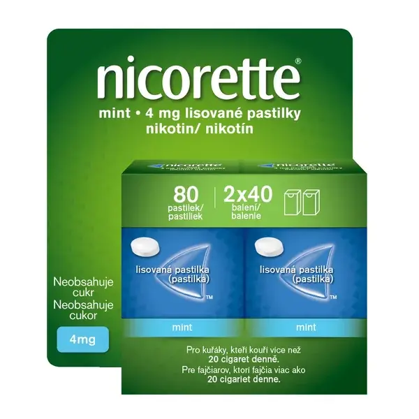 Nicorette Mint 4mg pas.cmp.2x40