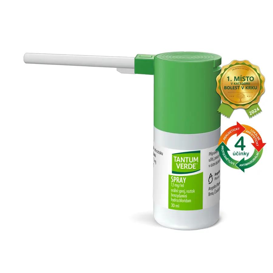 Tantum Verde Spray 1,5mg/ml orální sprej 30ml