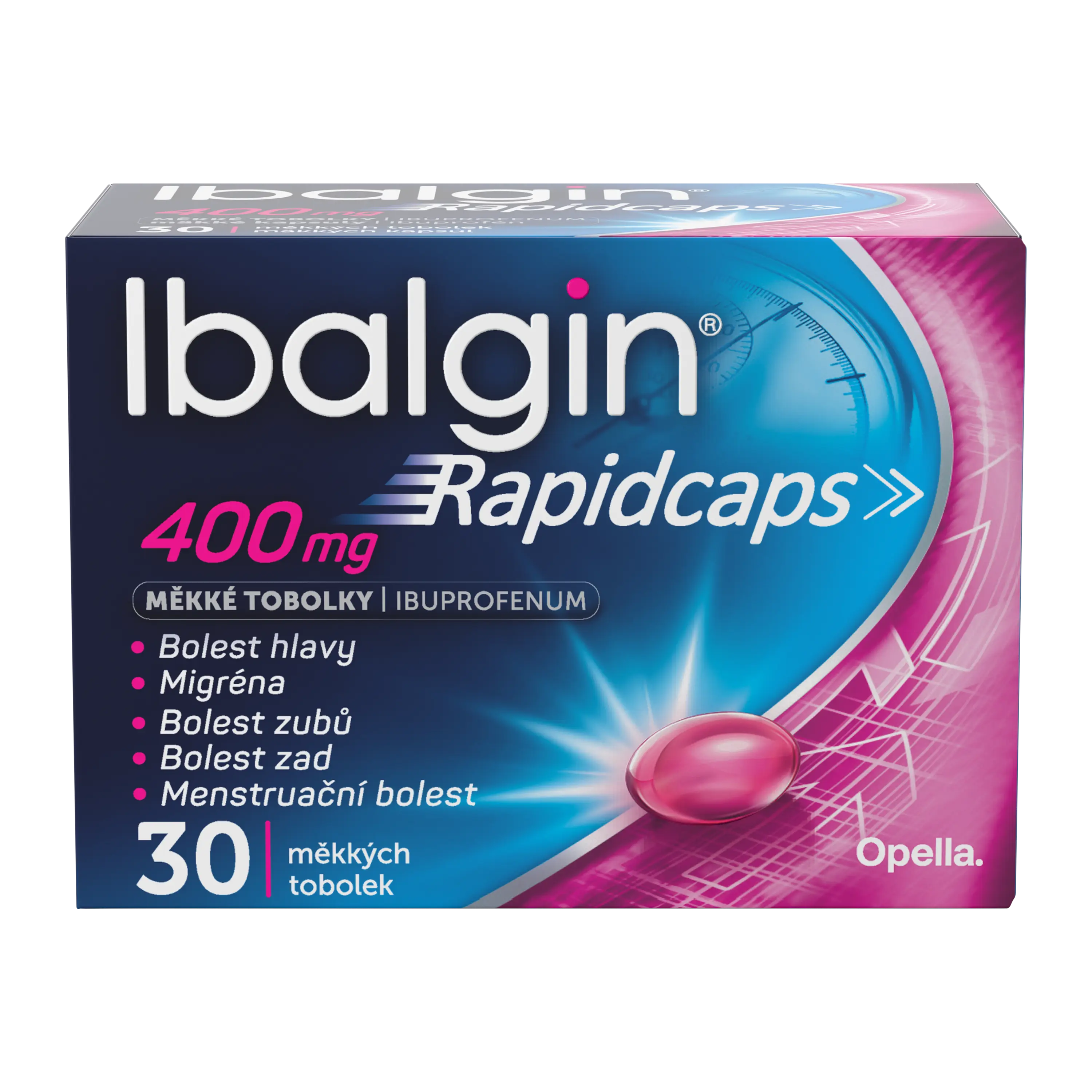 Ibalgin Rapidcaps 400mg 30 měkkých tobolek