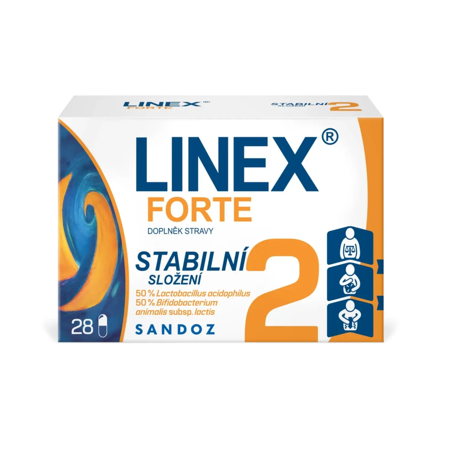Linex ® Forte 28 tobolek probiotika s prebiotiky