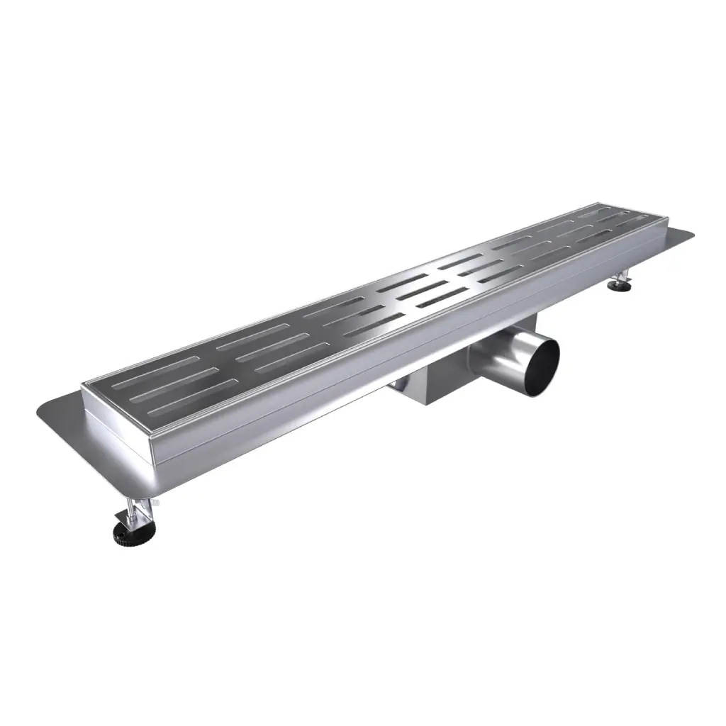 WellMall C-DRAINWELL 90 Chrom Odtokový podlahový žlab, kostky 8595703843969
