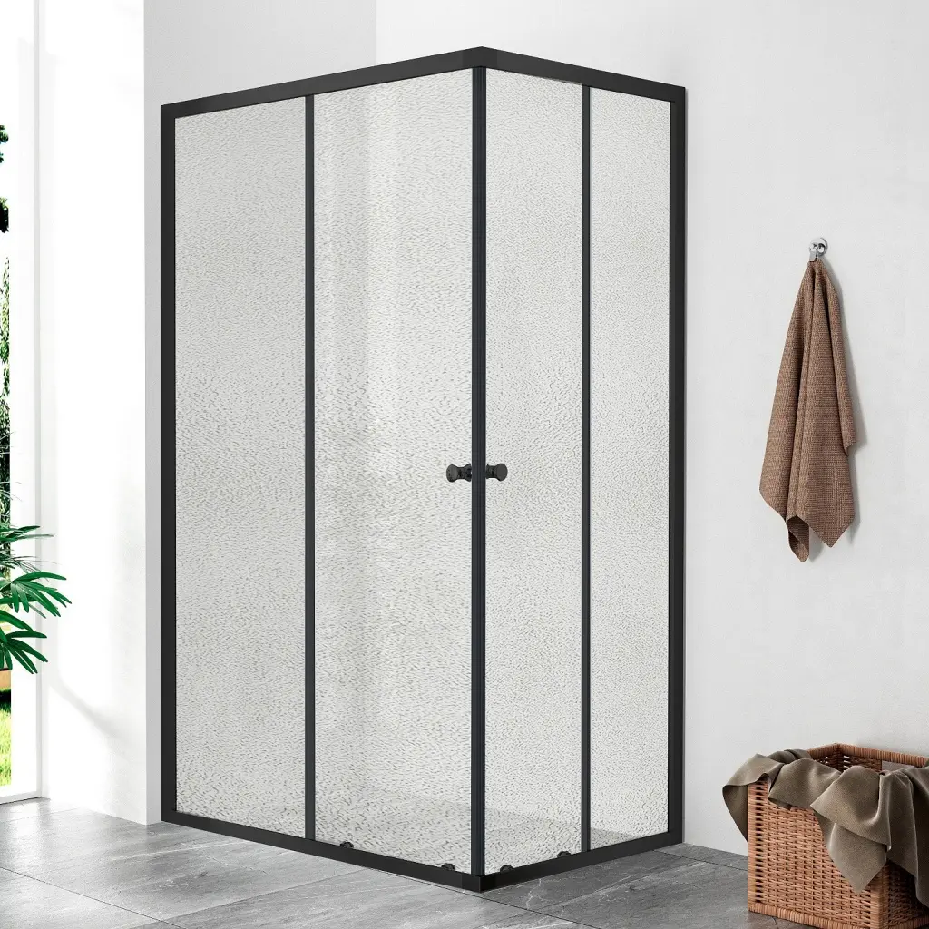 WellMall POINT BLACK 120x80 Grape Obdélníková sprchová zástěna 8595703844164