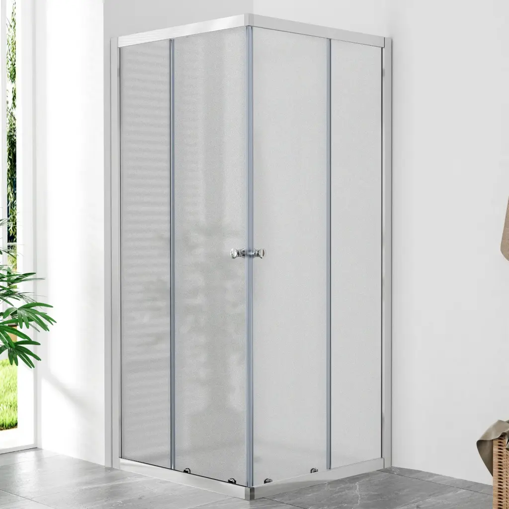 WellMall POINT Q 80x80 Grape Čtvercová sprchová zástěna 8595703825972