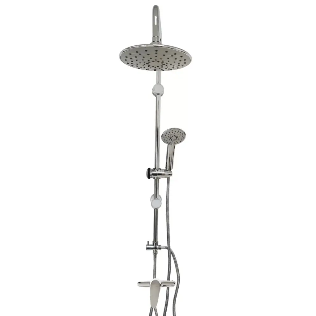 WellMall KREIS SLIM Chrom Sprchový set se sprchovou baterií - kulatý 8595703850288
