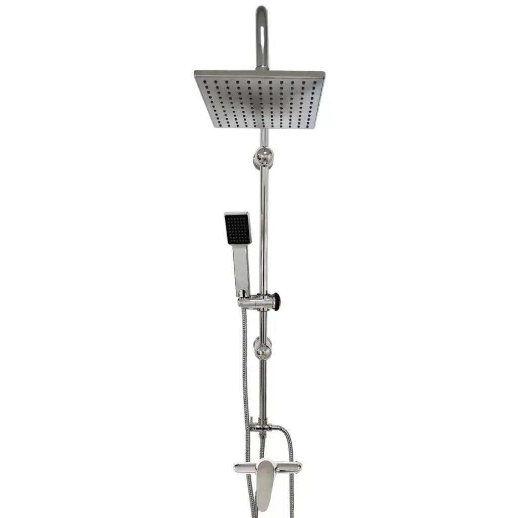 WellMall Relax Slim Chrom Sprchový set s baterií - hranatý