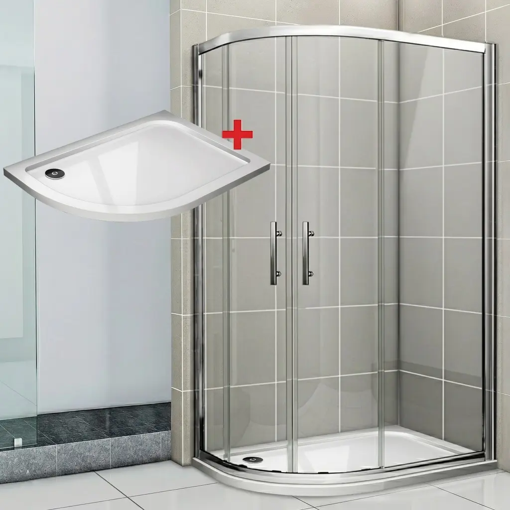 WellMall NATALI ROCKY 90x80 Clear Pravý Sprchový kout asymetrický 8595703855030