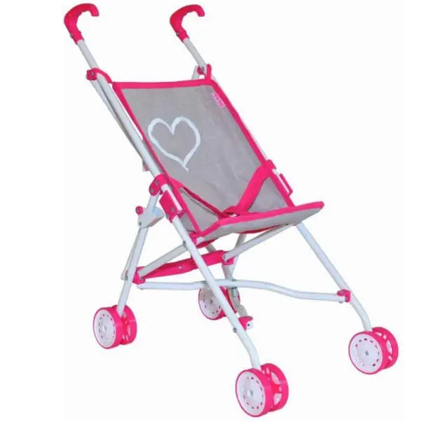 Milly Mally Sportovní kočárek pro panenky Julia Prestige Pink golfky sportovní