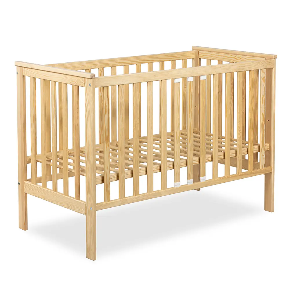 Klupš Klupś postýlka s bariérkou Iwon borovice 120x60