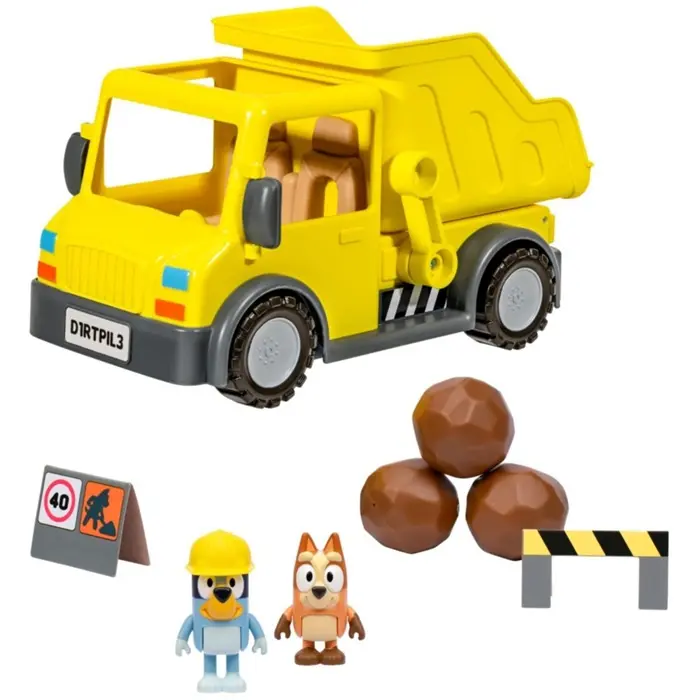 TM Toys TMT BluEy stavebnice sklápěčka s 2 figurkami