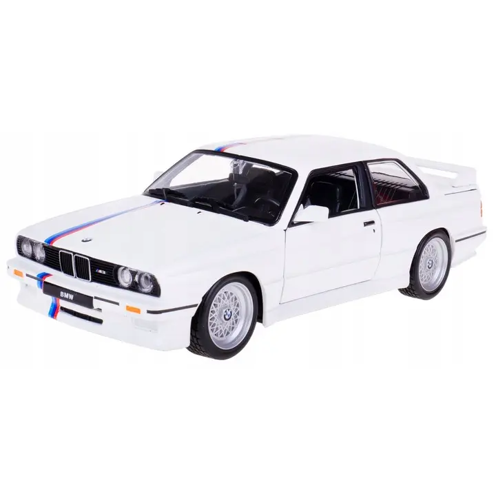 Model bmw m3 e30 1:24 bílý BBU