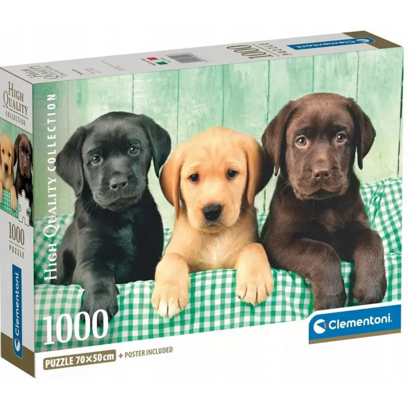 Clementoni puzzle 1000 compact three labs