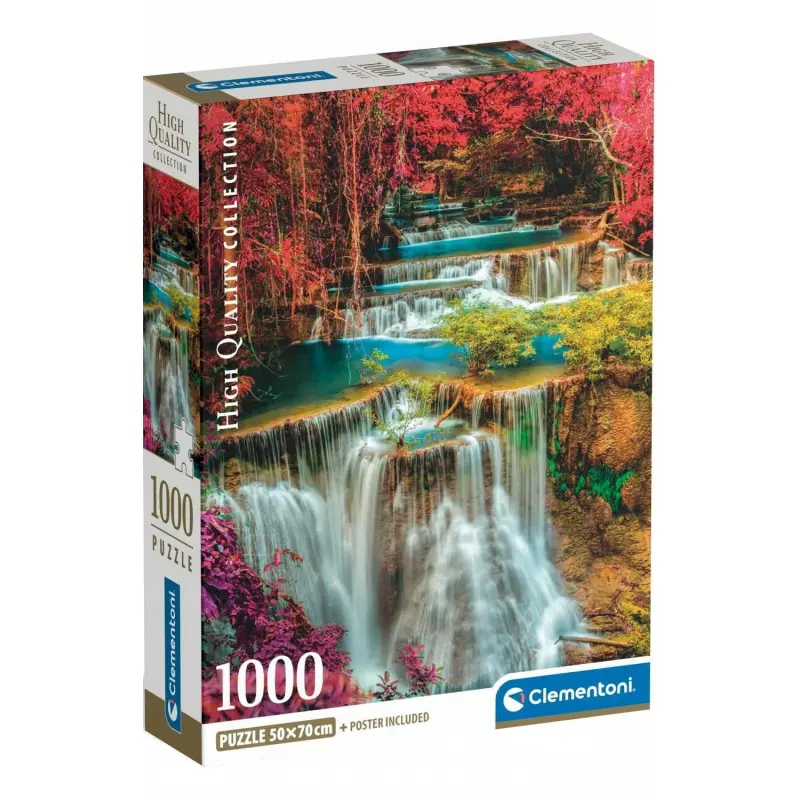 Clementoni Puzzle 1000 Compact Colourful Thai falls
