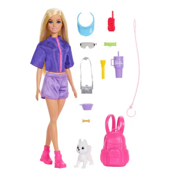 Mattel barbie® panenka malibu na výletě s pejskem, jjv59
