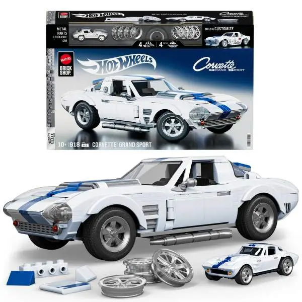 Mattel Mega Hot Wheels stavebnice BrickShop Elite Corvette GS JGR31 /3