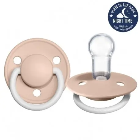 Bibs Dudlík silikonový DE LUX BLUSH NIGHT 0-36