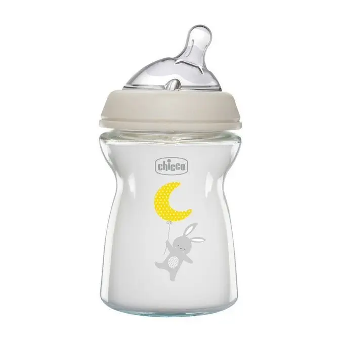 Chicco Skleněná antikoliková kojenecká lahev 250 ml 0+
