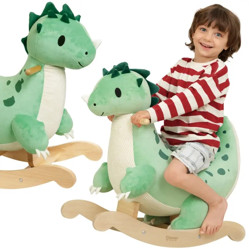 Classic world Dřevěný dinosaurus na houpačce