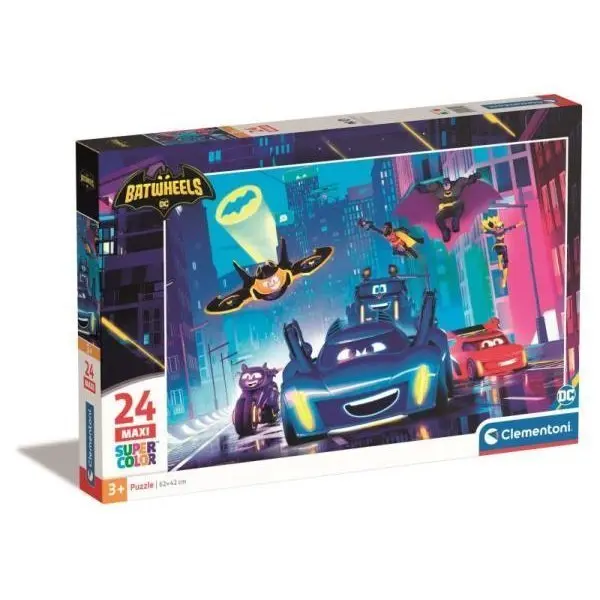 Clementoni Puzzle 24 ks Maxi SuperColor Batwheels 28522