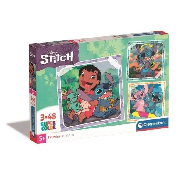 Clementoni Puzzle 3x48 ks SuperColor Stitch 25321