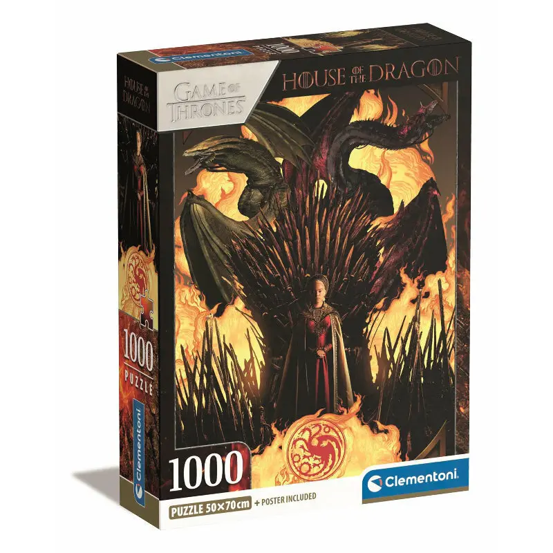 Clementoni puzzle 1000el House of the Dragon compact