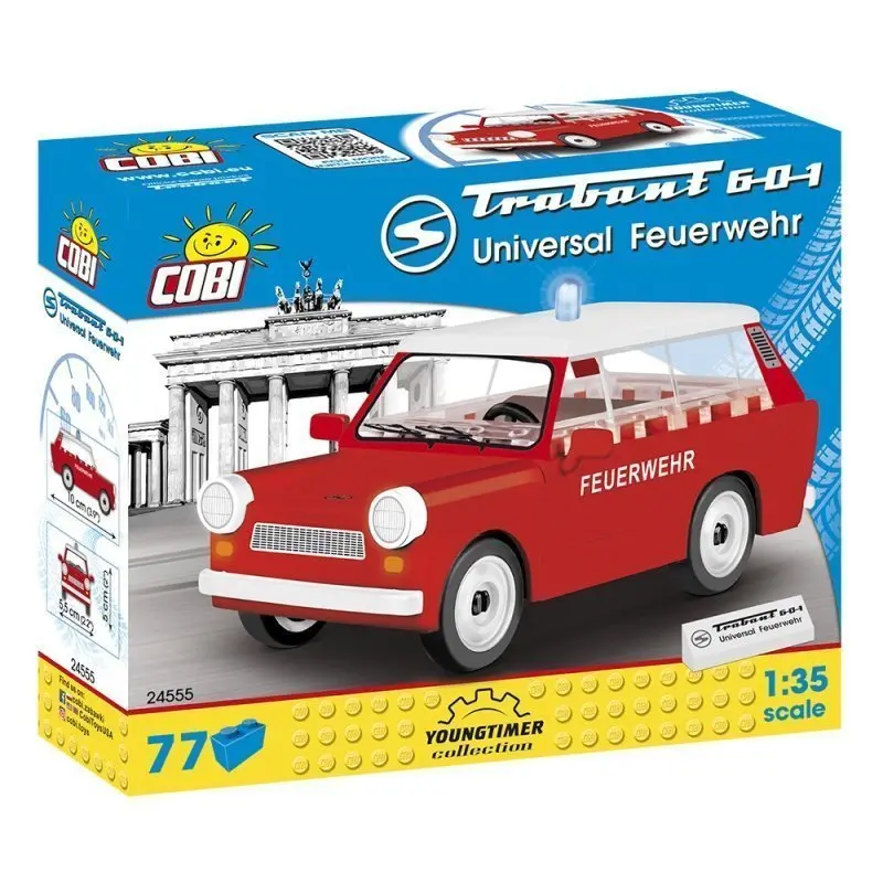 Cobi 24555 trabant 601 universal hasiči, 1:35, 77 k