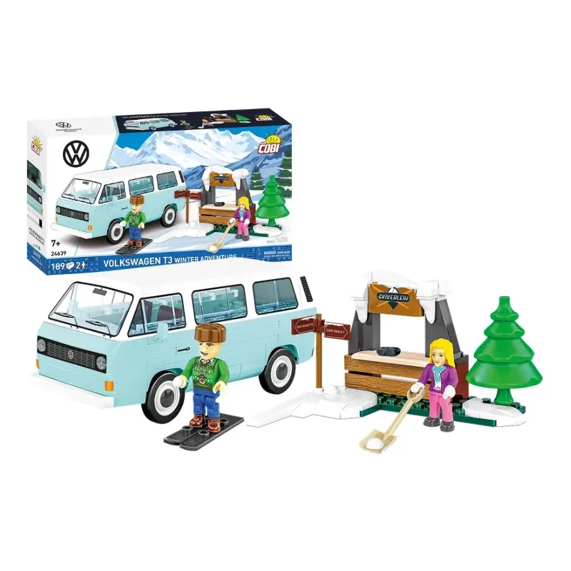 Cobi 24639 Volkswagen T3 zimní dobrodružství, 1:35, 189 k, 2 f