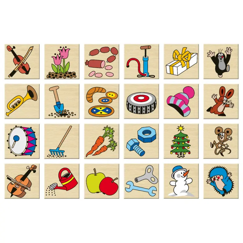 Puzzle výukové - Co kam patří, Krtek, 24ks (Detoa)