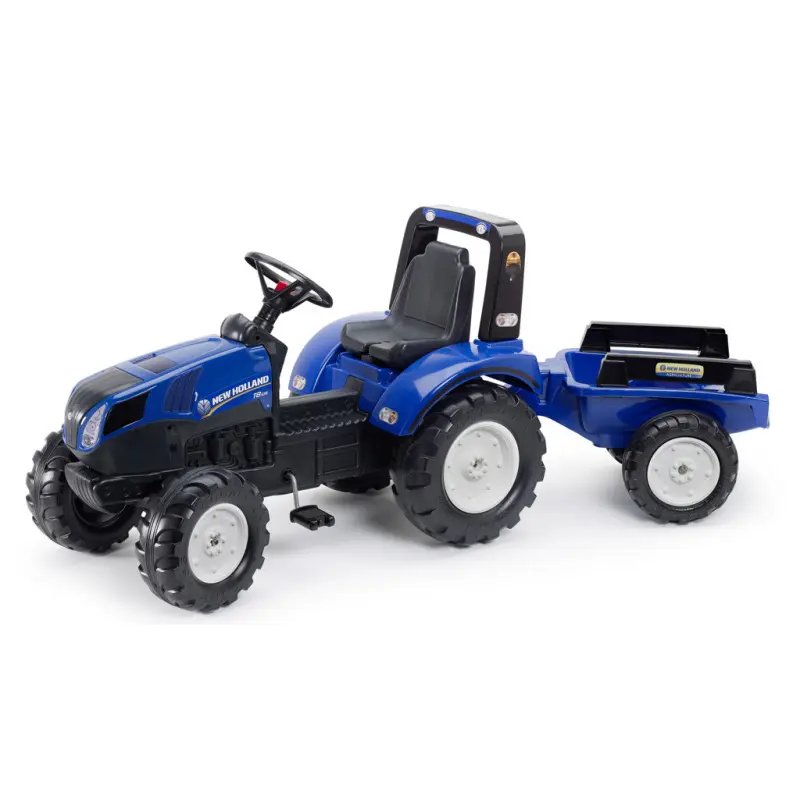 Falk Šliapací traktor 3090B - New Holland T8 s přívěsem